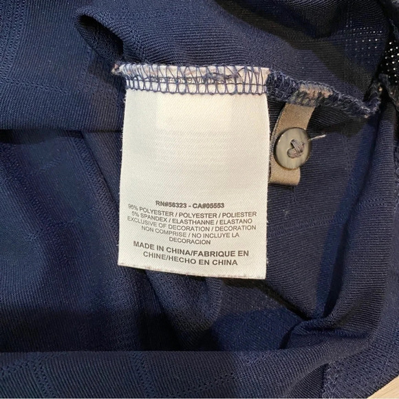 Nike Tiger Woods XL Dry Fit Men’s Navy Blue Golf Polo - Picture 7 of 14